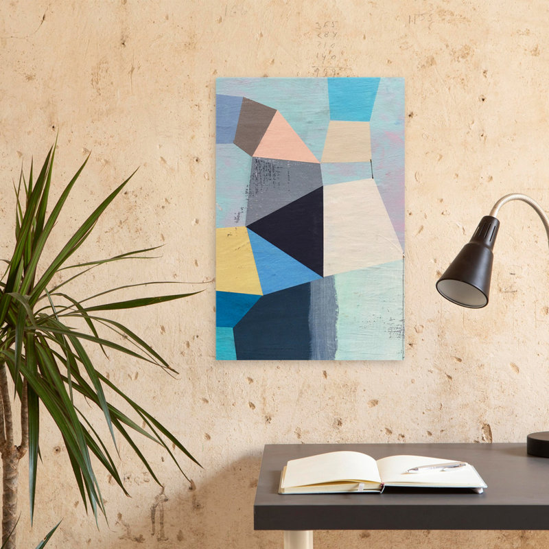 «Sitting Still» - Art abstrait, H 24 po x l 16 po