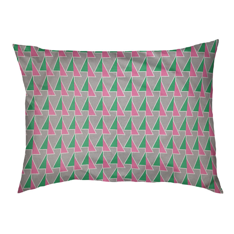 Coussin pour chien Chen, Grand (l 50 po x P 7 po x H 40 po), Vert et rose