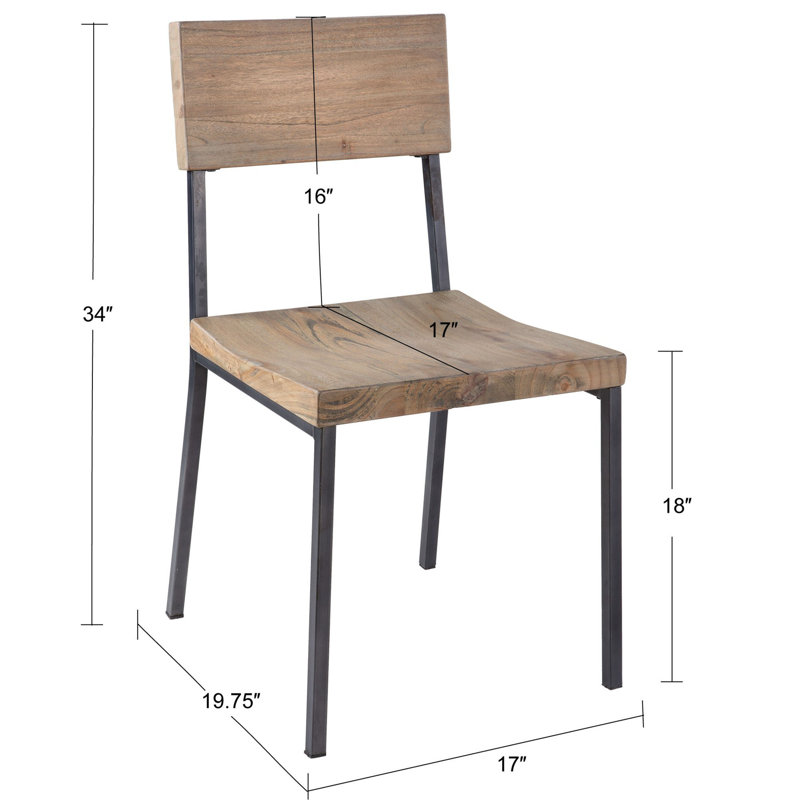Chaises d'appoint de salle à manger Boggs, Gris