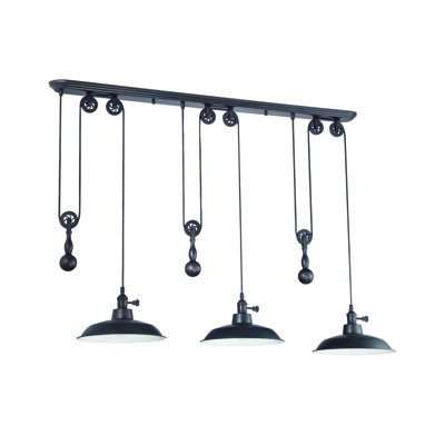 Pulley 3 - Light Kitchen Island Pendant