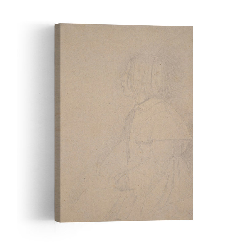 Portrait de Giulia Bellelli, 1858-1859, impression d'art mural abstrait impressionniste contemporain, H 18 po x l 12 po