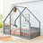 Wood House-Shaped Floor Bed With Guardrails-528129496-528129498