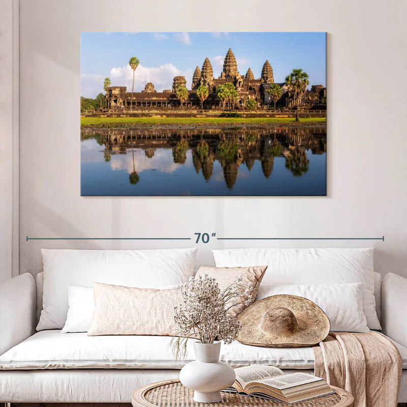 Adella Angkor Wat réflexion, H 32 po x l 48 po