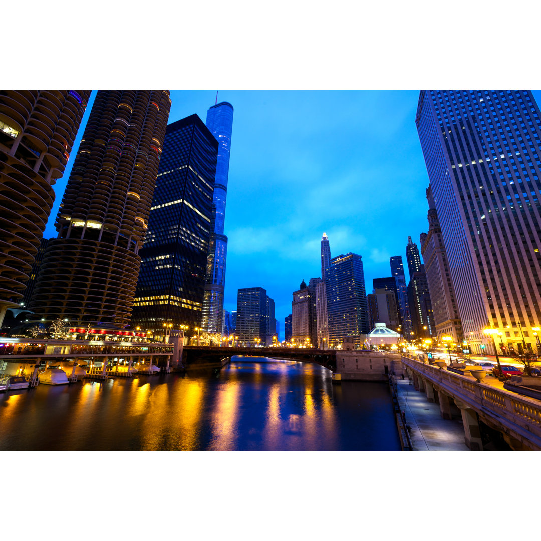 Chicago River - Kunstdrucke auf Leinwand - Wrapped Canvas