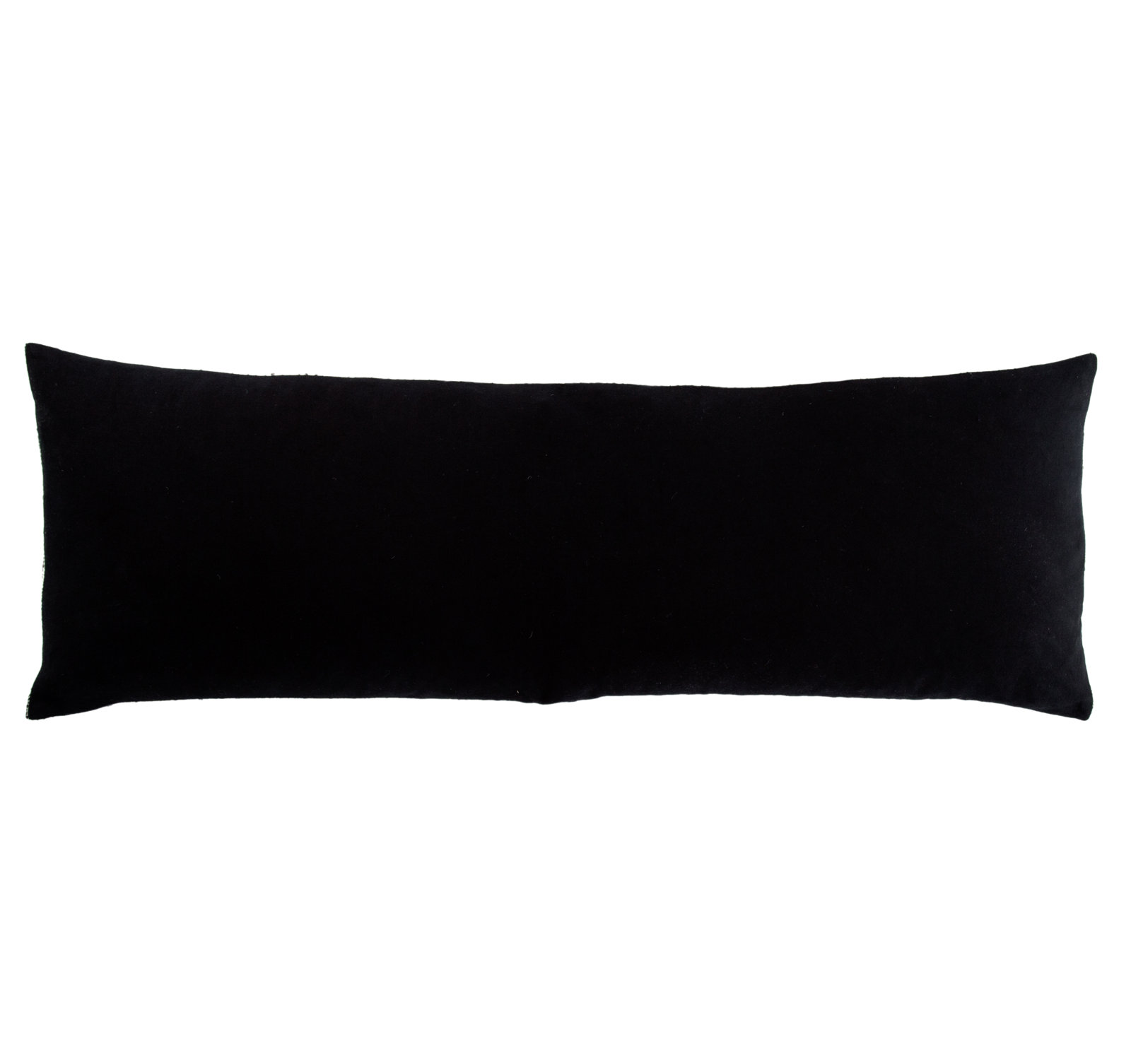 Saxon Stripe Cotton Lumbar Pillow, Down, 14" x 40"