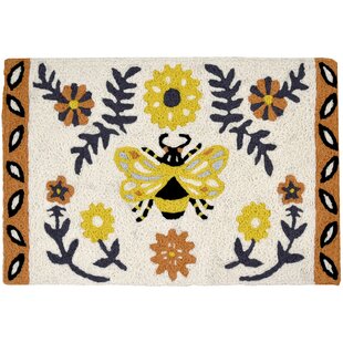 Bee Rug for Bee Themed Gifts, Honeycomb Tones Bee Pattern Rug, Geometric  Yellow Kitchen Rug, Aesthetic Yellow Rug, Modern Living Room Rug 