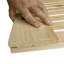 Porte de grange intérieure en bois massif massif et en bois manufacturé K-Bar-46490222
