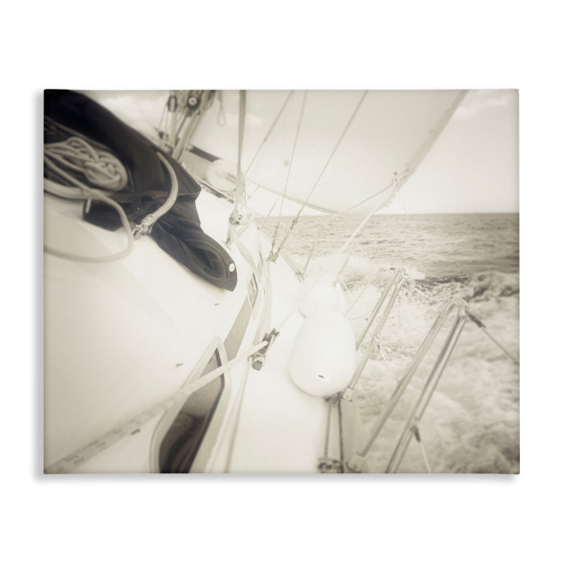 «Clear Day Sailing», art mural sur toile par Graffi *ee Studios, H 30 po x l 40 po