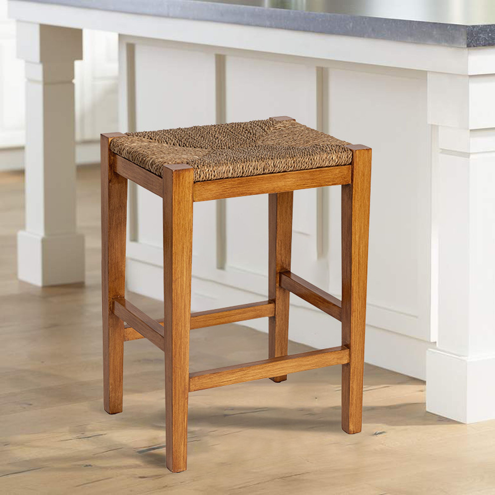 Willowbrook 25" Bar Stool, Honey Walnut Stain