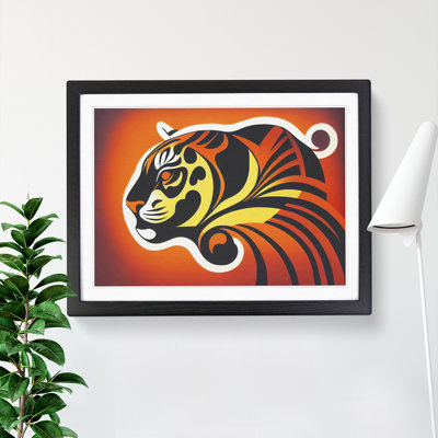 Tiger Abstract - Single Picture Frame Print