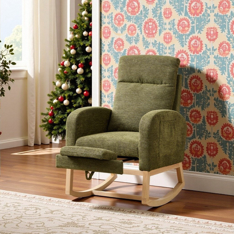 Chaise berçante Accent, Brun