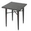 Table de bar carrée de 81 cm (32 po) - Table de jardin en fer, aspect élégant, 104 cm (41 po) H x 83 cm (32,5 po) L x P, mobilier de jardin en fer teinté brun multicolore, palette de couleurs
