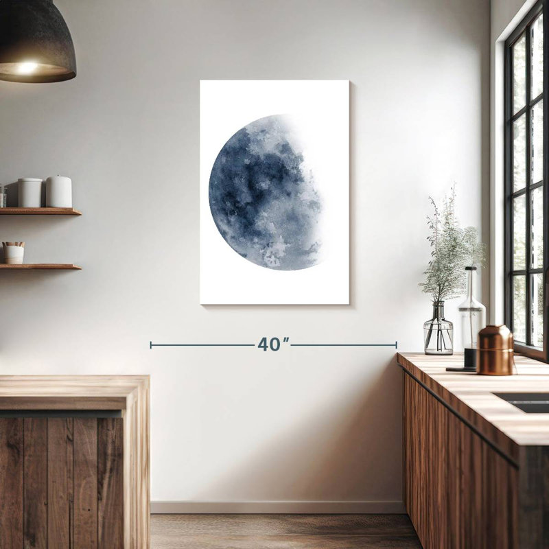Oberle Blue Moon Waning No. 1, 36" H x 24" W