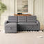 Canapé-lit moderne convertible de 83,5 po avec canapé-lit convertible en polyester-1862888761