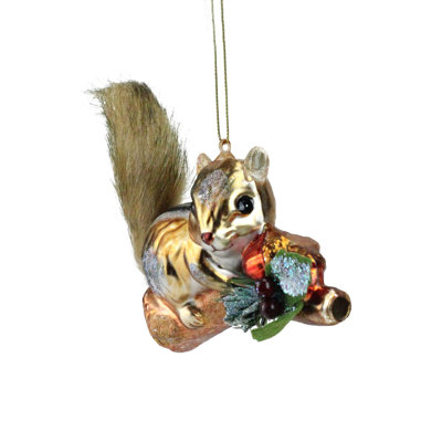 4.5'' Glass Animals Holiday Shaped Ornament