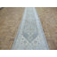 Tapis de couloir de noué à la main gris en Tapis décoratif laine de conception unique 2 pi 6 po x 13 pi 7 po buzard