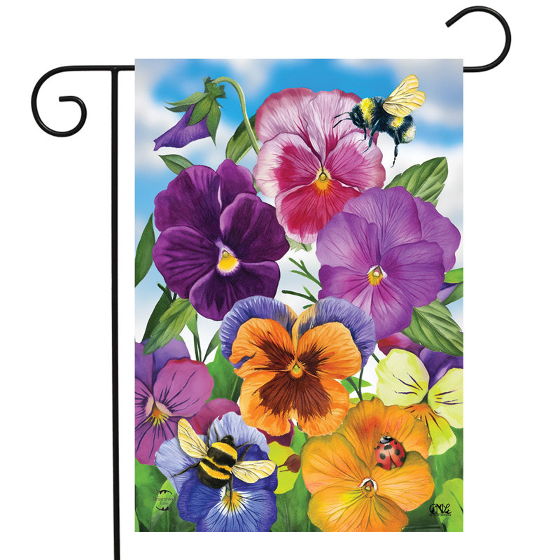 Drapeau de jardin Pansies