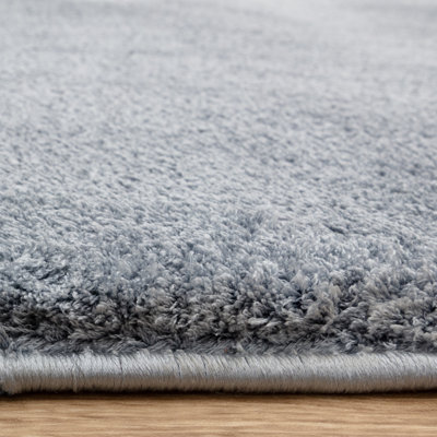 Symaya Cosy Shaggy Sky Blue Area Rug