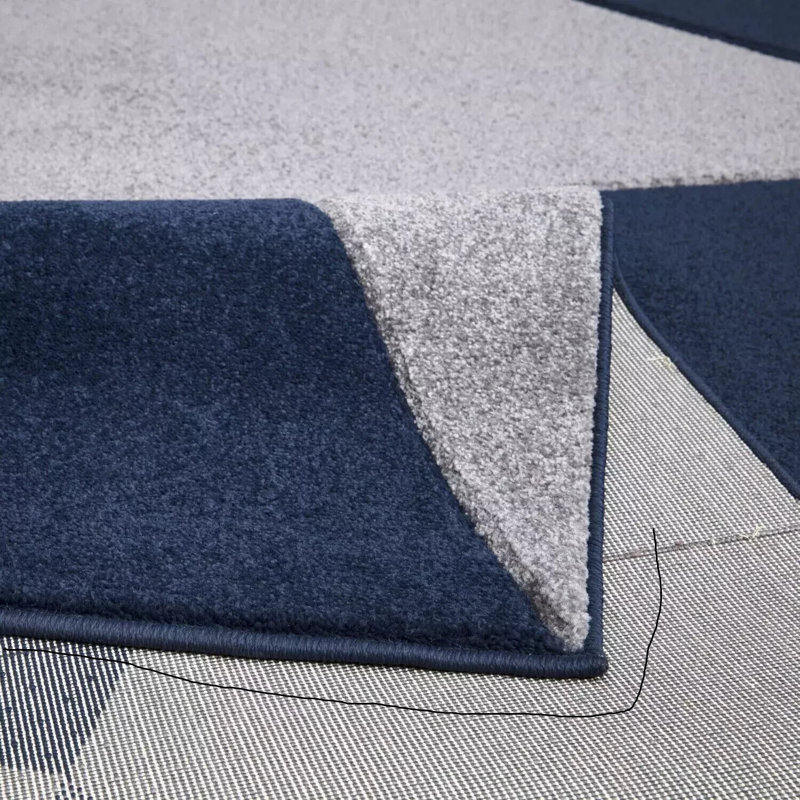 Area Rug, Navy, Rectangle 200 cm x 290 cm