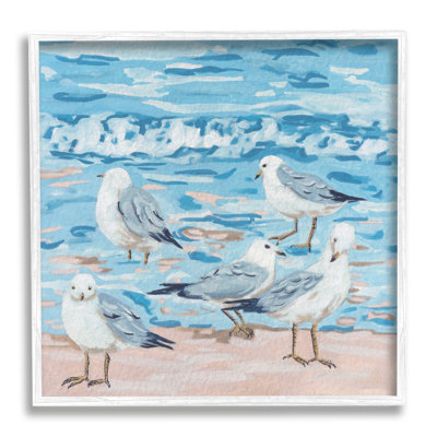 Mouettes sur la plage par Melissa Wang
