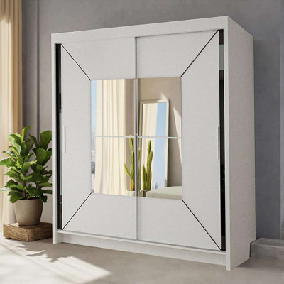 Crego 2 Door Manufactured Wood Wardrobe