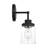 Amiliano Bathroom Bedroom Wall Fixture With Clear Shade-112737950-112737951-112737953