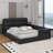 Queen Upholstered Platform Bed With 2 Reading Lights-335629219