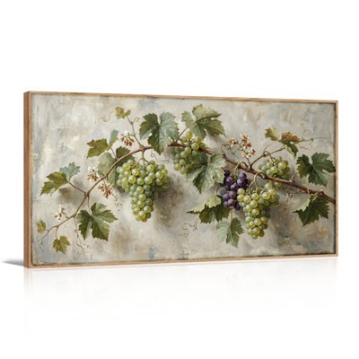 Grape Vine Canvas Wall Art Set Of 1