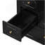 Meuble-lavabo 30 po avec lavabo, meuble-lavabo autoportant noir avec lavabo en céramique, cadre en bois, porte à fermeture en douceur, 3 tiroirs, panneau de fibres à densité moyenne peint et bois d'hévéa, tablettes de rangement incluses-1467487381