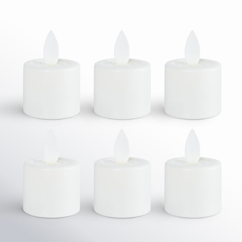6 Piece Unscented Candle Set