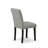 5 Piece Dining Set Includes a Round Kitchen Table with Pedestal and 4 Shitake Linen Fabric Parson Dining Chairs, Black & Cherry-1285048047-1285047952