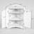 Triangle Bathroom Storage Cabinet With Adjustable Shelves, Freestanding Floor Cabinet For Home Kitchen-1831992862