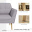 Fauteuil capitonné large de 28,3 po Kwentin