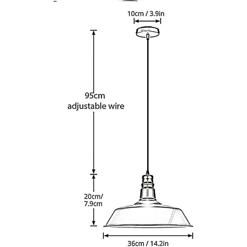 1 - Light Single Pendant, White