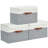Foldable Lidded Storage Bin Collapsible Sturdy Cationic Fabric Storage Basket Cube Handles-280915227