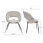 Chaise en velours Casey