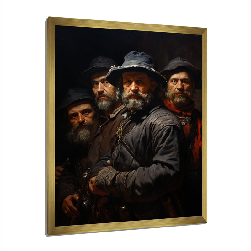 Reproduction d'art sur toile, H 20 po x l 12 po x P 1 po, Encadrement doré