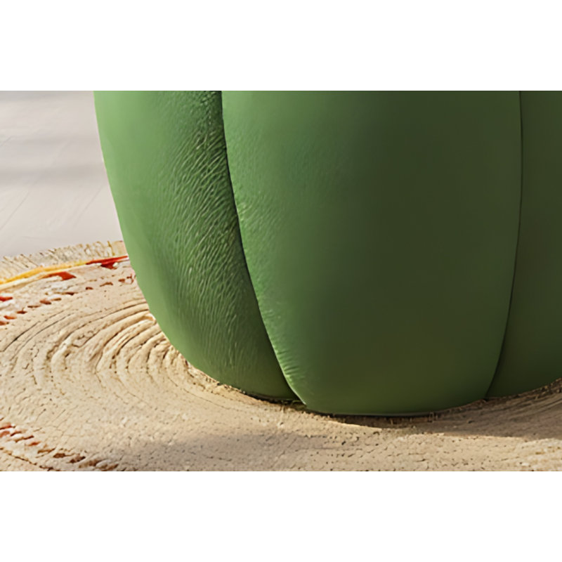 Repose-pieds rembourré Tishana, Vert