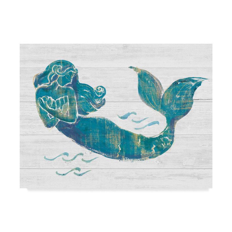 Art sur toile Abreia «On the Waves II Light Plank», H 14 po x l 19 po x P 2 po