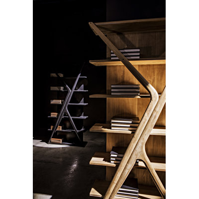 Bibliothèque standard en bois massif H 85 "x l 40" Vetra