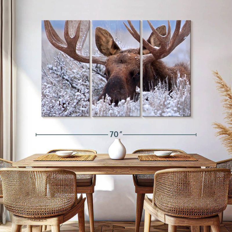 Hiding Moose, 24" H x 38" W