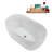 48" Streamline Soaking Freestanding Tub and Tray With Internal Drain-102285103