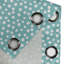 Rideau à œillets décoratif 2 panneaux Dakota Fields Turquoise, 50 po, blanc et bleu pâle-717410279