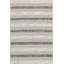 Tapis rayé en laine touffeté à la main ivoire / noir-1128786288