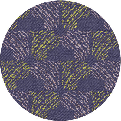 Tapis bleu royal