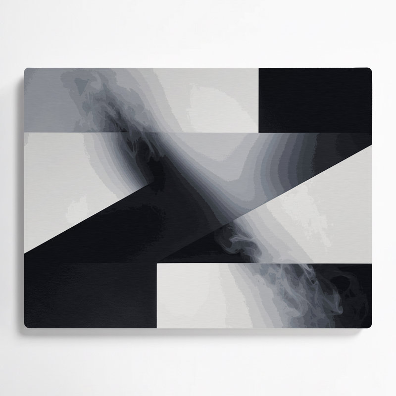Minimalisme 77, art mural gris en métal, H 12 po x l 18 po