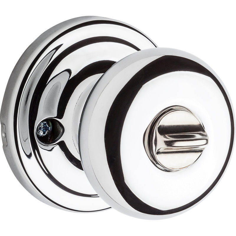 Hancock Keyed Entry Knob featuring SmartKey Security, Polished Chrome