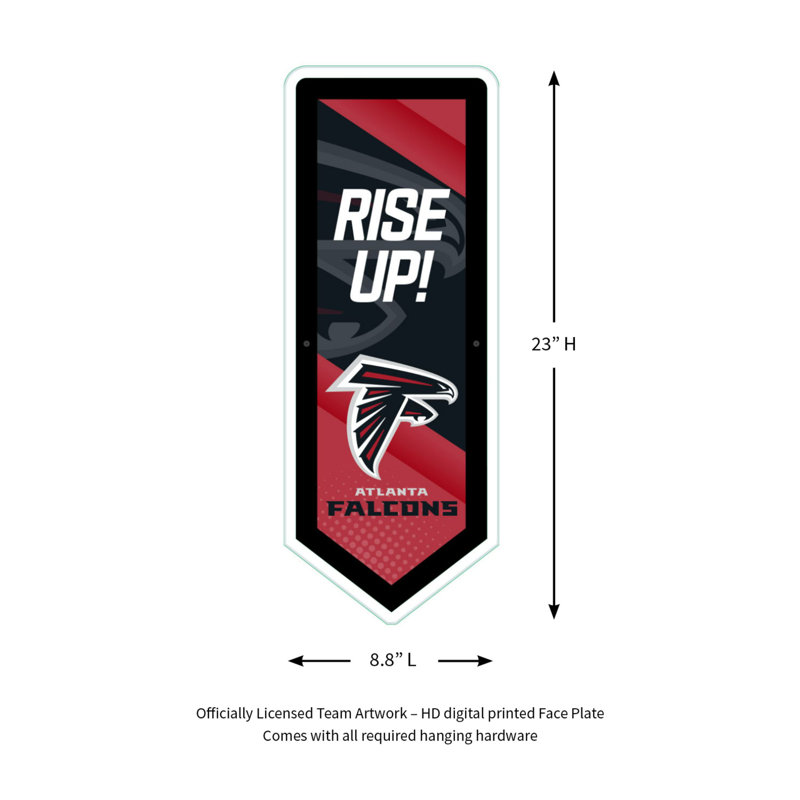 Plaque murale lumineuse NFL, Atlanta Falcons
