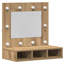 Mirror Cabinet with LED Wall-mounted Mirror Cabinet Storage Cupboard-1474508352