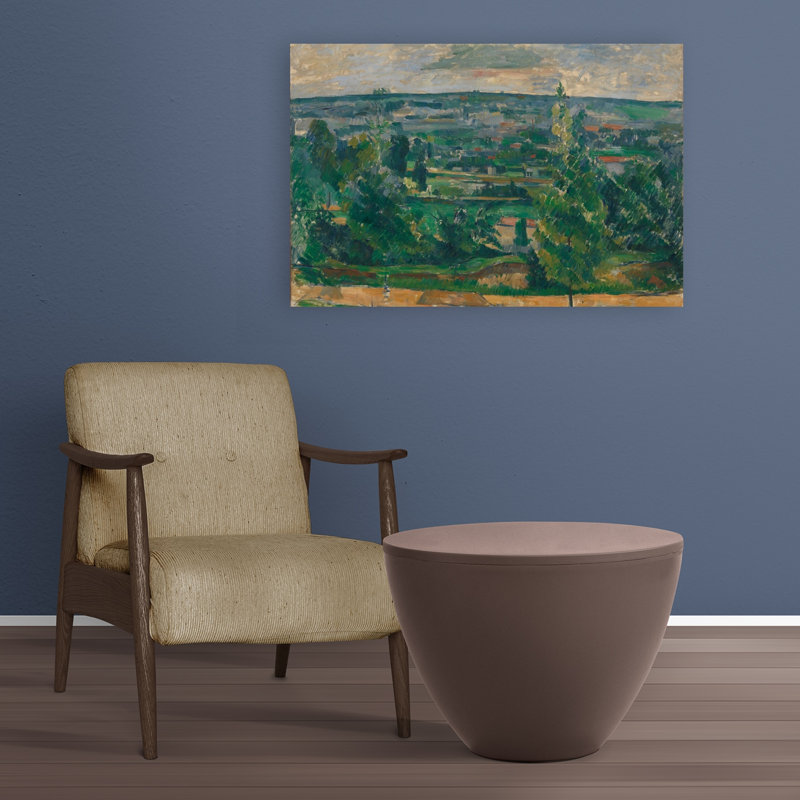 Landscape From Jas De Bouffan, C.1879 Contemporary Architecture City Wall Art Print by Paul Cezanne - Wrapped Canvas Print